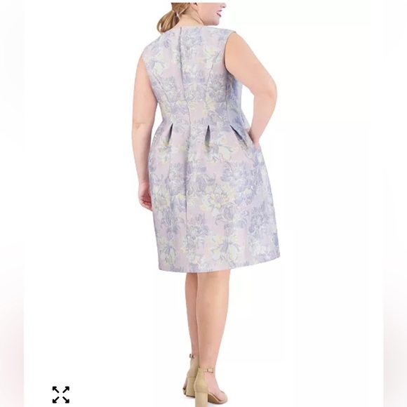 Vince Camuto Lavender Floral Midi Dress NWT - Picture 8 of 16